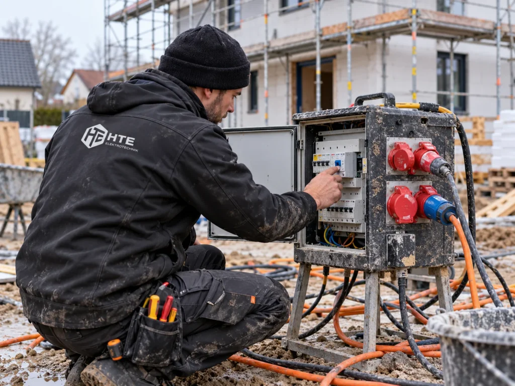 Baustrom vor Baubeginn Wann beantragen und was muss auf der Baustelle vorbereitet sein